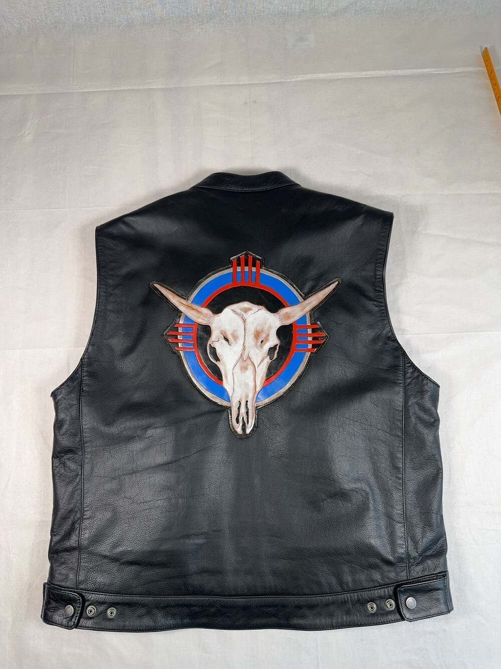 Highway 21 Handcrafted Leather Motorcycle Vest Size XL